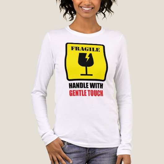 Zerbrechlich - Vorsichtig behandeln Tri-Blend Shirt (Vorderseite)