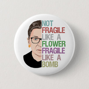 zerbrechlich wie eine Bombe-RBG Button