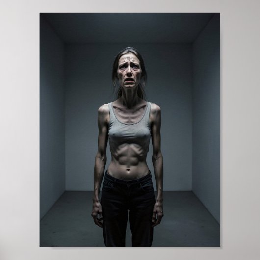 Zerbrechliche Stärke Essstörung Kunstposter Poster (Vorne)