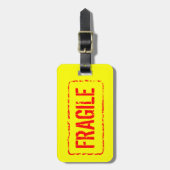 Zerbrechlicher Gepäckanhänger für Tasche und (Vorderseite vertikal)