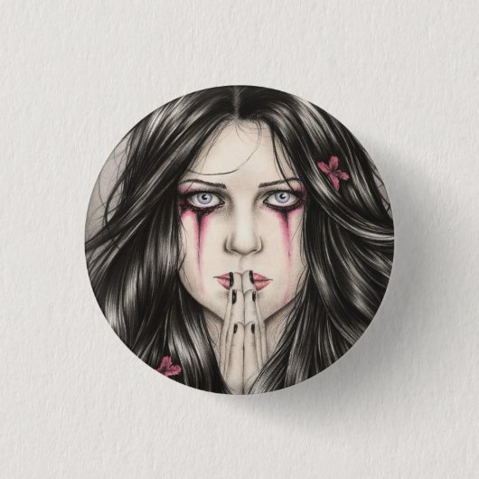 Zerbrechlicher Glaubensknopf Button (Vorderseite)