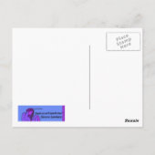 zerbrechlicher Griff mit sorgfältiger Postkarte (Rückseite)