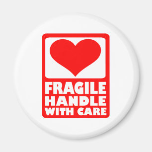 Zerbrechlicher Griff sorgfältig Magnet