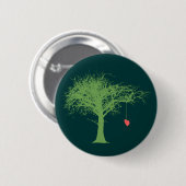 Zerbrechlicher Herz-Knopf Button (Vorne & Hinten)