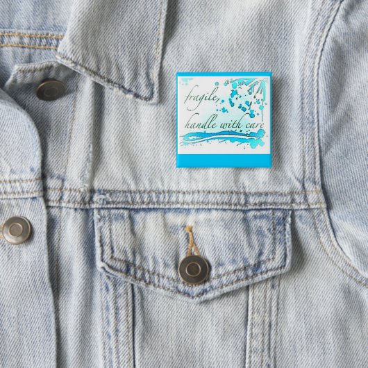 zerbrechliches des Griffs Abzeichen/Knopf/Button Button (Beispiel)