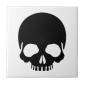 zerbricht Totenkopf Fliese (Vorderseite)