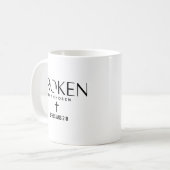 Zerbrochen, aber auserwählt Epheser 2:8 Christlich Kaffeetasse (Vorderseite Links)
