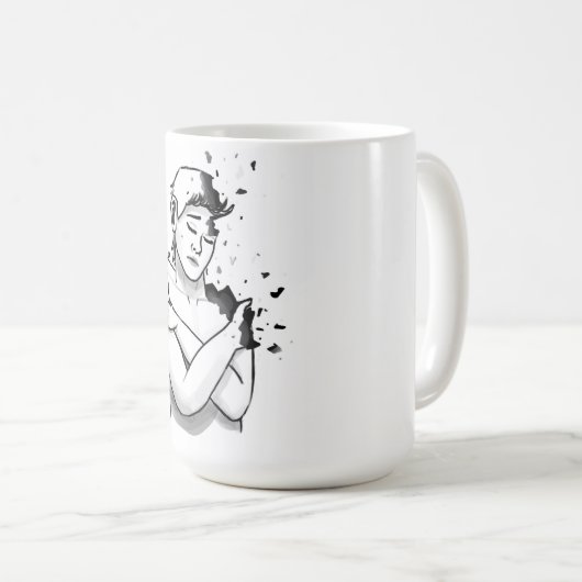 Zerbrochen Kaffeetasse (VorderseiteRechts)