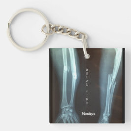 Zerbrochen Radius und Ulna Xray "Break Time" Schlüsselanhänger