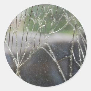 Zerbrochen Runder Aufkleber