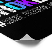 Zerbrochene Aquamarine und Lila Multipler Sklerose Poster (Ecke)