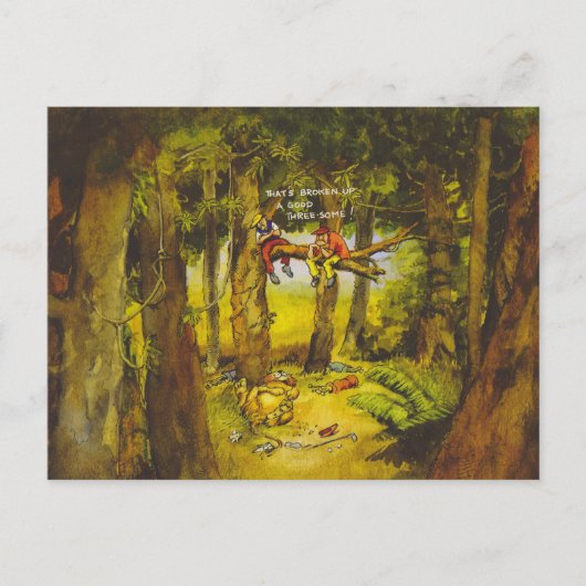 Zerbrochene Bedrohung Postkarte (Vorderseite)