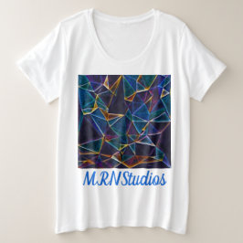 Zerbrochene Blasen Plus Größe T - Shirt