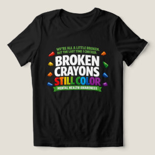 Zerbrochene Buntstifte Tri-Blend Shirt
