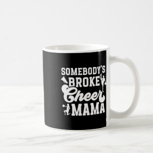 Zerbrochene Cheer Mama Cheer Mom einer Cheerleader Kaffeetasse