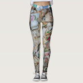 Zerbrochene China Muster Mudlark Leggings. Leggings (Vorderseite)