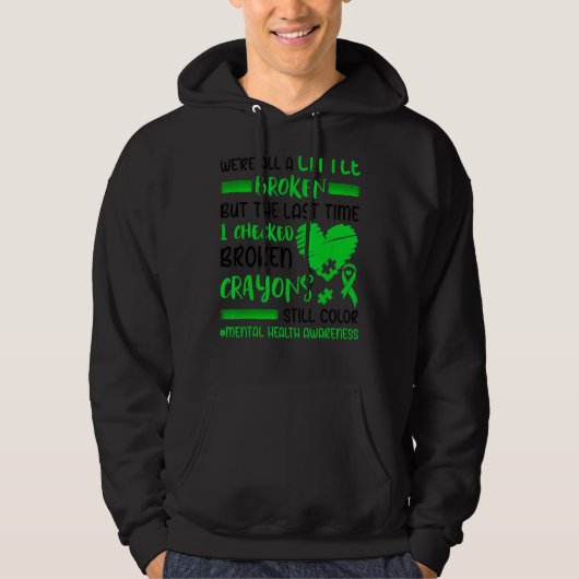 Zerbrochene Crayons immer noch Farbenbewusstsein f Hoodie (Vorderseite)