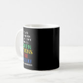 Zerbrochene Crayons immer noch Farbenbewusstsein f Kaffeetasse (Vorderseite Links)