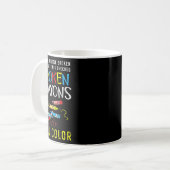 Zerbrochene Crayons immer noch Farbenbewusstsein f Kaffeetasse (Vorderseite Links)