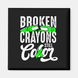 Zerbrochene Crayons immer noch Farbenbewusstsein f Magnet