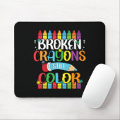 Zerbrochene Crayons immer noch Farbenbewusstsein f Mousepad (Mit Mouse)
