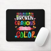 Zerbrochene Crayons immer noch Farbenbewusstsein f Mousepad (Mit Mouse)