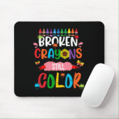 Zerbrochene Crayons immer noch Farbenbewusstsein f Mousepad (Mit Mouse)