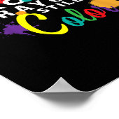 Zerbrochene Crayons immer noch Farbenbewusstsein f Poster (Ecke)