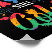 Zerbrochene Crayons immer noch Farbenbewusstsein f Poster (Ecke)