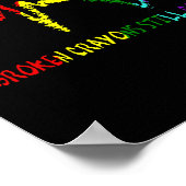 Zerbrochene Crayons immer noch Farbenbewusstsein f Poster (Ecke)