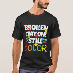 Zerbrochene Crayons immer noch Farbenbewusstsein f T-Shirt