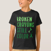 Zerbrochene Crayons immer noch Farbenbewusstsein f T-Shirt (Vorderseite)