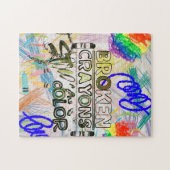 Zerbrochene Crayons noch Farbe Puzzle (Horizontal)