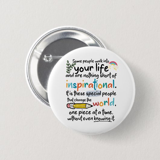 Zerbrochene Crayons Standfarbe Button (Vorne & Hinten)