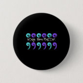 Zerbrochene Crayons Standfarbe Button (Vorderseite)