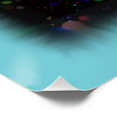 Zerbrochene Crayons Standfarbe Poster (Ecke)