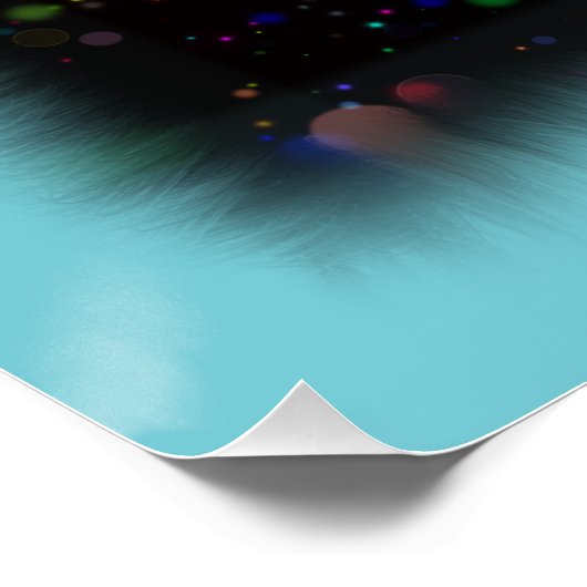 Zerbrochene Crayons Standfarbe Poster (Ecke)