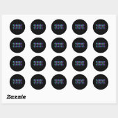 Zerbrochene Crayons Standfarbe Runder Aufkleber (Blatt)