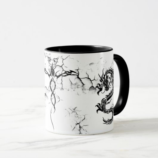 Zerbrochene Drachen Tasse (VorderseiteRechts)