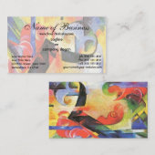 Zerbrochene Formen von Franz Marc alias Zerbrochen Visitenkarte (Vorne/Hinten)