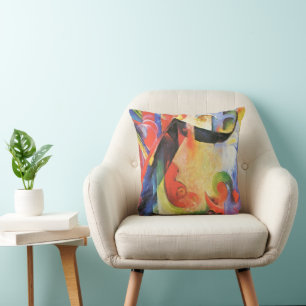 Zerbrochene Formen von Franz Marc, Vintage-Abstrak Kissen