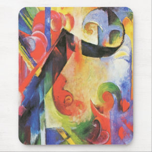 Zerbrochene Formen von Franz Marc, Vintage-Abstrak Mousepad