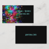 Zerbrochene Glas-Spiralen-Visitenkarte 2 Visitenkarte (Vorne/Hinten)