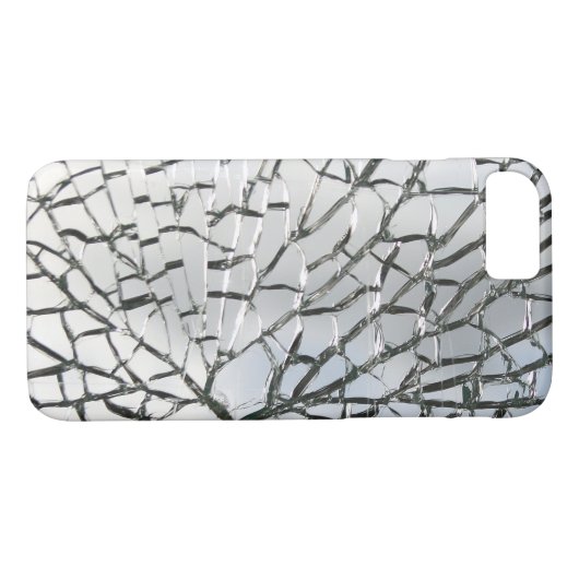 Zerbrochene Glasbeschaffenheit Case-Mate iPhone Hülle (Rückseite (Horizontal))