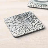 Zerbrochene Glasbeschaffenheit Getränkeuntersetzer (Linke Seite)