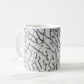 Zerbrochene Glasbeschaffenheit Kaffeetasse (Vorderseite Links)