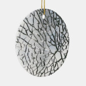 Zerbrochene Glasbeschaffenheit Keramik Ornament (Rechts)