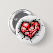 Zerbrochene Herzen Button (Vorne & Hinten)