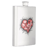 Zerbrochene Herzen Flachmann (Rechts)