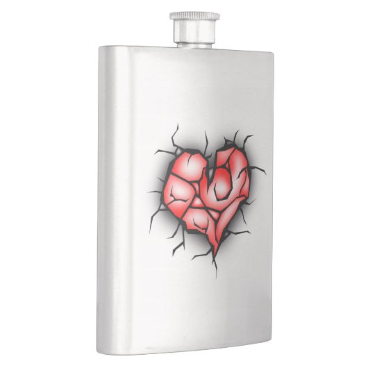 Zerbrochene Herzen Flachmann (Rechts)